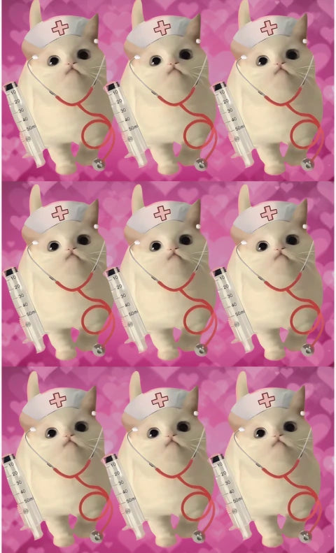 BANDANA GATITA ENFERMERA